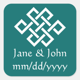 Chinese elegantie in Blauwgroen sticker