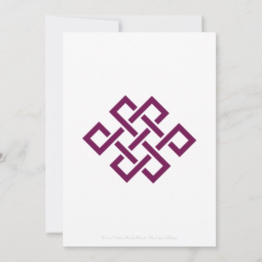 Chinese elegantie in uitnodiging voor weddenschapp (Achterkant)