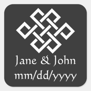 Chinese elegantie in zwarte sticker