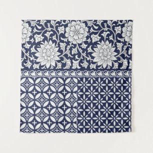 Chinese elegantie: naadloos Ornament Wandkleed