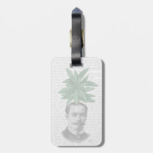 Chinese Evergreen Head Plant Bagagelabel (Achterkant verticaal)