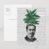 Chinese Evergreen Head Plant Briefkaart (Voorkant / Achterkant)