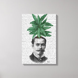 Chinese Evergreen Head Plant Canvas Afdruk