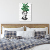 Chinese Evergreen Head Plant Canvas Afdruk (Insitu (Slaapkamer))