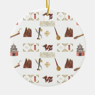 Chinese Favorieten Ronde Ornament