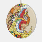 Chinese fenix keramisch ornament (Links)