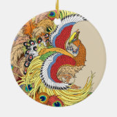 Chinese fenix keramisch ornament (Achterkant)