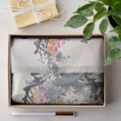 Chinese Fontein Kunst Inkt Schilderen Decoupage Tissuepapier (Geschenk)