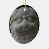 Chinese foo Dog Keramisch Ornament (Rechts)