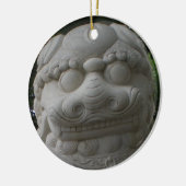 Chinese foo Dog Keramisch Ornament (Links)