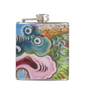 Chinese foo Dog/Lion Guardian Mural Heupfles (Voorkant)