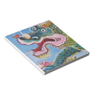 Chinese foo Dog/Lion Guardian Mural Notitieblok