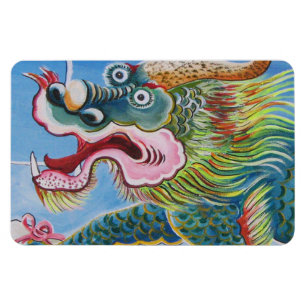 Chinese Foo-hond / Leeuwbewaker Muurschildering Magneet