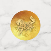 Chinese FU Luck lantaarn Paard Jaar groet Conf Confetti (Kleine voorkant)