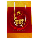 Chinese FU Luck lantaarn Paard Jaar groet MGB2 Medium Cadeauzakje (Achterkant)