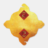 Chinese FU Luck Luck Tiger Year-groet TOFB3 Bedankdoosjes (Uitgevouwen)