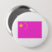 Chinese Gay Pride Ronde Button 4,0 Cm (Voorkant /achterkant)