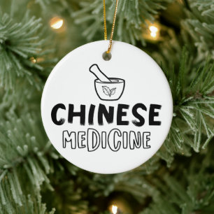 Chinese geneeskunde Medische Kruiden Kruidentherap Keramisch Ornament