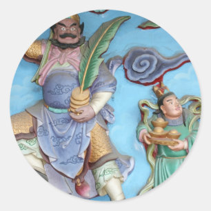 Chinese goden ronde sticker