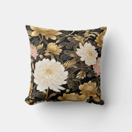Chinese gold flowers .Beautiful and elegant fabric Kussen