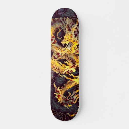 Chinese goudkeizer Dragon Element Custom Pro Skateboard (Voorkant)