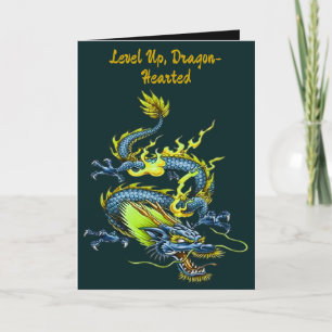 Chinese Groene En Blauwe Lente Draak Mythisch Sche Kaart
