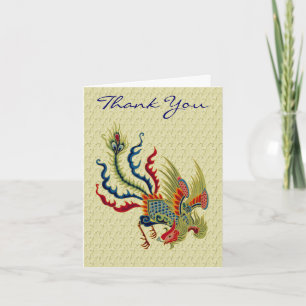 Chinese Haan Art Design Dank u kaart