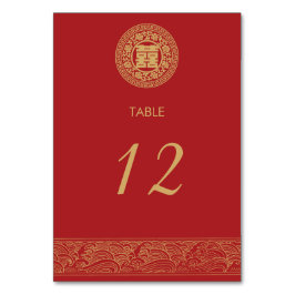 Chinese Huwelijkskaart met Dubbel Geluk Kaart
