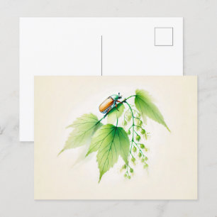 Chinese Ink Kan Bug Op Linden Briefkaart