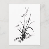 Chinese Iris - foto van Bw Briefkaart (Voorkant)