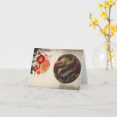 Chinese jaar van de Draak Kaart (Gele Bloem)