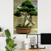 Chinese Jeneverbes Bonsai Boom Poster (Thuiskantoor)
