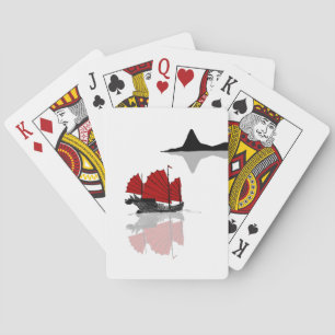Chinese "Junk Ship Pplaykaarten" Pokerkaarten