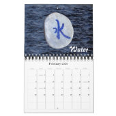 Chinese kalligrafie op Stones Calendar Kalender (Feb 2026)