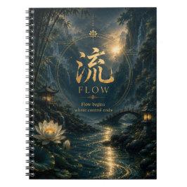 Chinese Karakter 流 Flow (Liú) Notitieboek