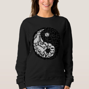 Chinese Kat Yin Yang Symbool Kat Trui