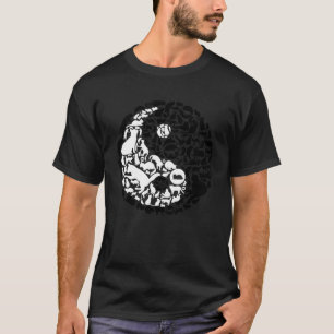 Chinese Katten Yin Yang Symbool Kat T-shirt
