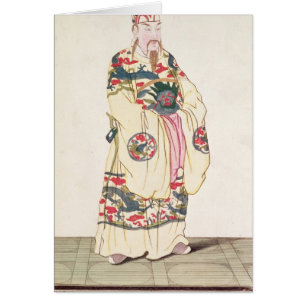Chinese keizer in Ceremoniaal kostuum