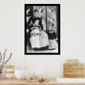 Chinese keizer Pu Yi met vader en broer 1909 Poster (Keuken)