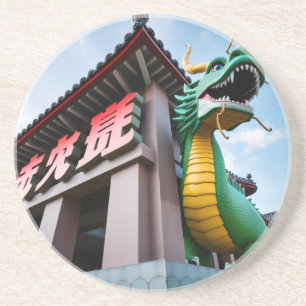 Chinese Keizerdraak Zandsteen Onderzetter