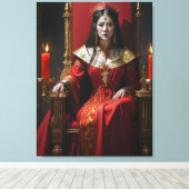 Chinese keizerin canvas afdruk (Insitu (Houten vloer))