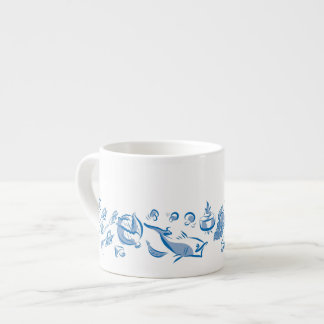 Chinese Keuken Inkt Tekening Espresso of Tea Cup Kop