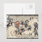 Chinese kinderen in de sneeuw briefkaart (Voorkant / Achterkant)