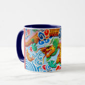 Chinese kleurrijke wandkunst mok (Voorkant links)