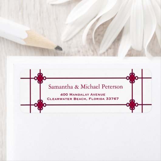 Chinese knopen bruiloft adres etiket (Insitu)