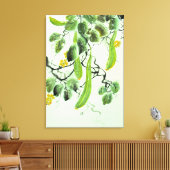 Chinese komkommer canvas afdruk (Insitu (Woonkamer))