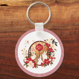 Chinese konijn sleutelhanger