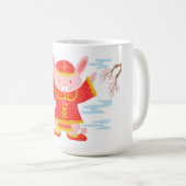 Chinese konijnenpak koffiemok (Voorkant rechts)