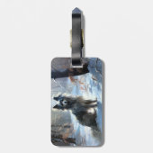 Chinese kuif laat het sneeuwKerstmis Bagagelabel (Achterkant verticaal)