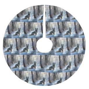 Chinese kuif laat het sneeuwKerstmis Kerstboom Rok